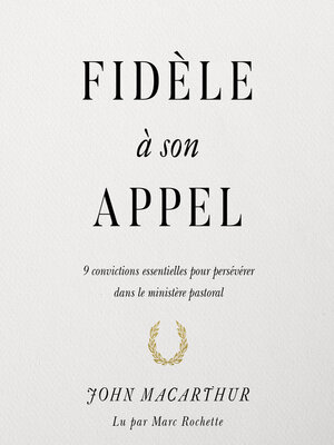 cover image of Fidèle à son appel
